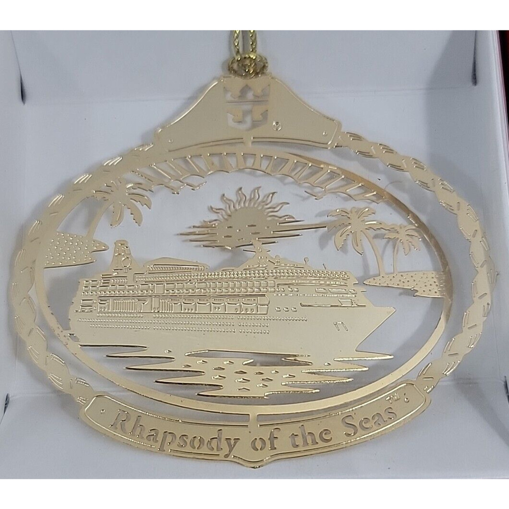 Nation's Treasures 4 3D Genuine 24K Gold Flashed Cruise Ship & 1 Ship Ornaments - Picture 10 of 12